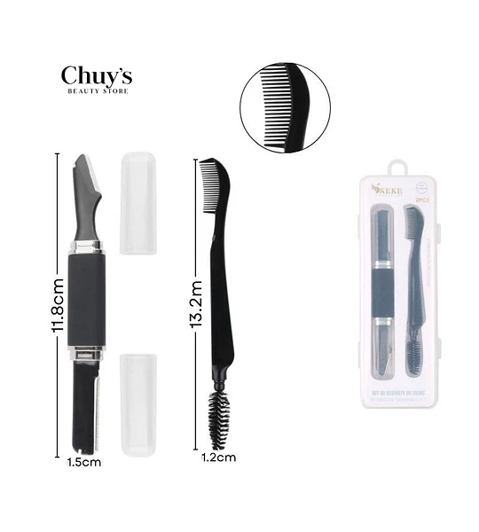 Set De Cepillos Para Cejas Y Labios