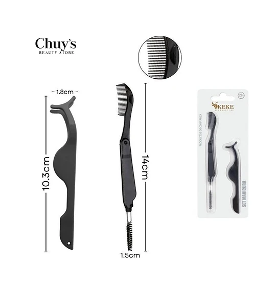 Set De Cepillos Para Cejas Y Pestañas