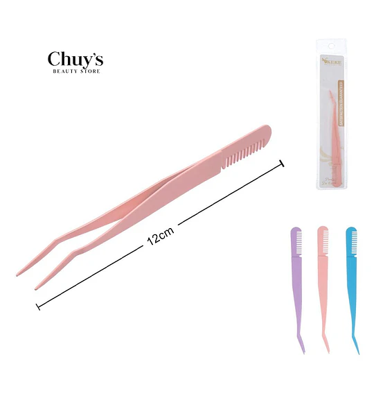 Pinzas Para Cejas Con Peine
