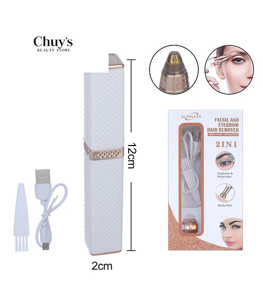 Removedor De Vello Facial Y De Cejas 2 En 1