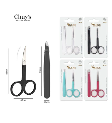 Set de Tijeras y Pinzas para Uñas - Chuys Beautys | Chuy's Beautys Store