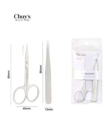 Set de Manicura con Tijeras y Pinzas - Chuys Beautys | Chuy's Beautys Store