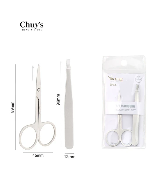 Set de Manicura con Tijeras y Pinzas