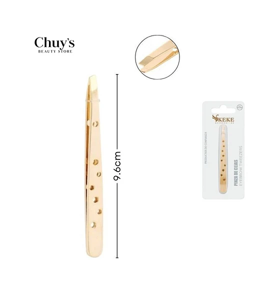 Pinza De Cejas Dorada