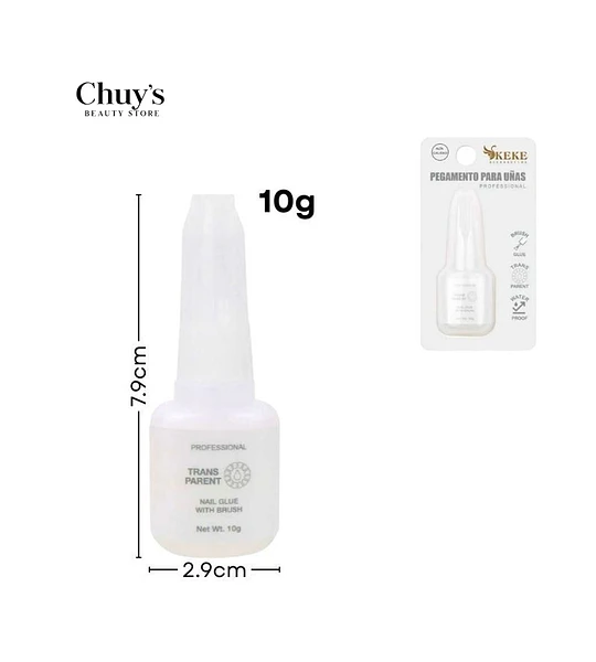 Pegamento Para Uñas Transparente 10g
