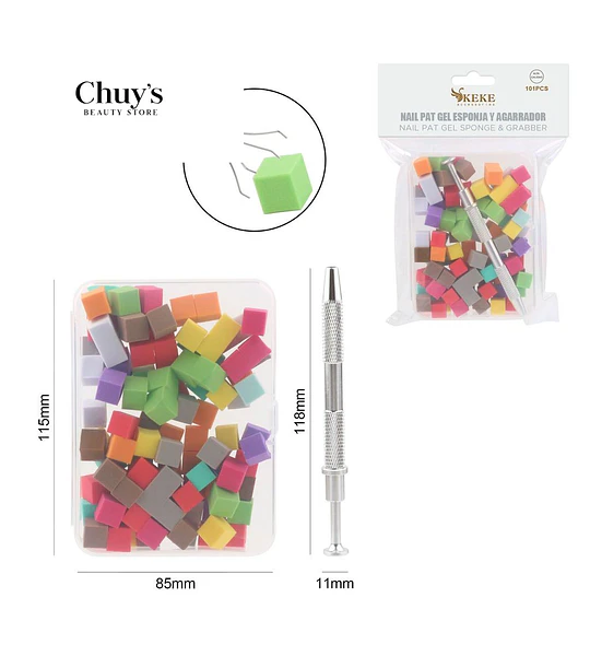 Esponjas y Agarrador para Uñas