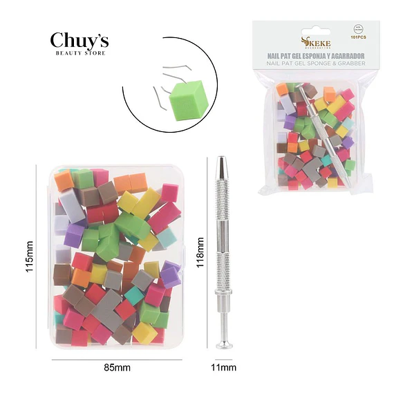 Esponjas y Agarrador para Uñas