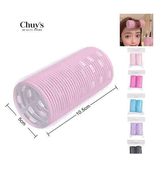 Rollos para el cabello con centro de aluminio 2PCS