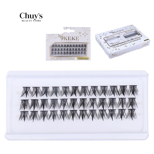 Pestañas por Punto 12mm 60pcs - Chuys Beautys | Chuy's Beautys