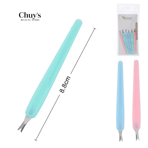 Cortacutícula Paleta 8,8cm 6Pcs - Chuys Beautys | Chuy's Beautys
