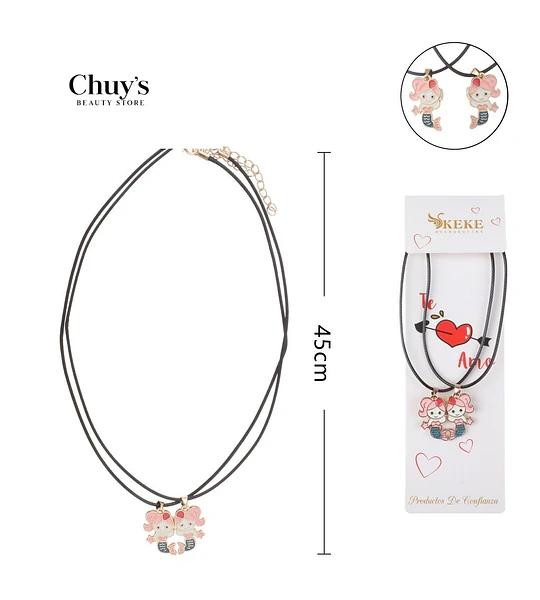 Collar para amigas 2pcs
