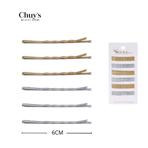 Trabas de peinados dorado/plateado - Chuys Beautys | Chuy's Beautys