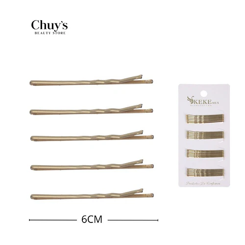 Trabas doradas 6 cm - Chuys Beautys | Chuy's Beautys