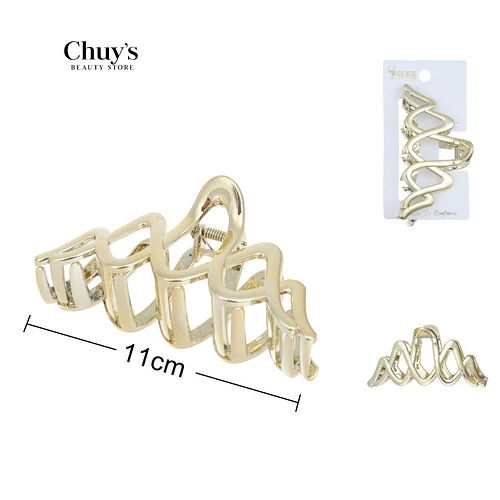 Ganchetas Plástica Dorado - Chuys Beautys | Chuy's Beautys