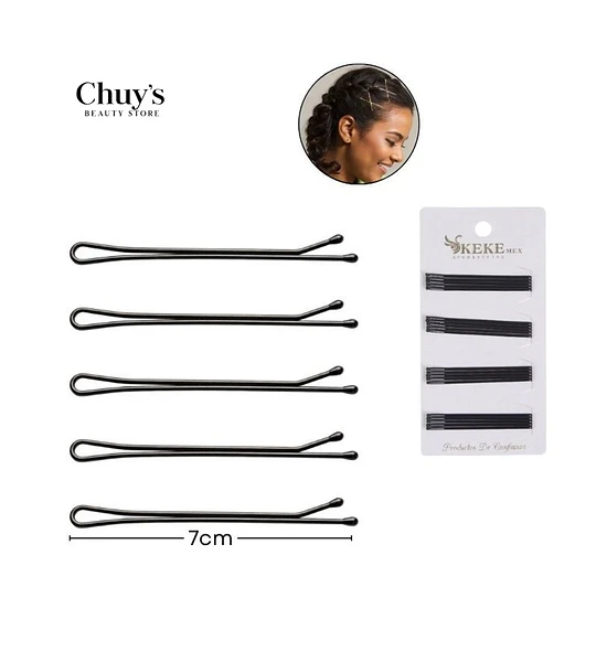 Trabas negras para peinados 20pcs