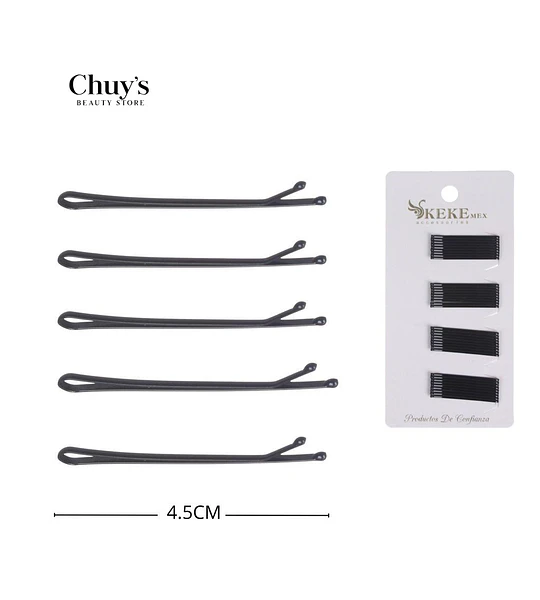 Trabas negras para peinados 36 pcs