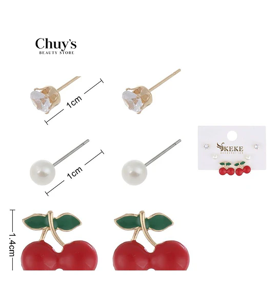 Set de Pendientes de Cereza