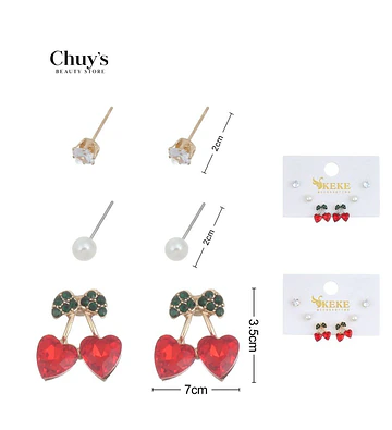 Zarcillos Pendientes Corazón - Chuys Beautys | Chuy's Beautys Store