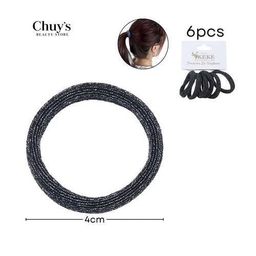 Colet Algodón Color Gris 6 Pcs 4,5 cm - Chuys Beautys | Chuy's Beautys