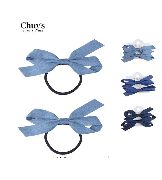 Colet con lazos de jeans
