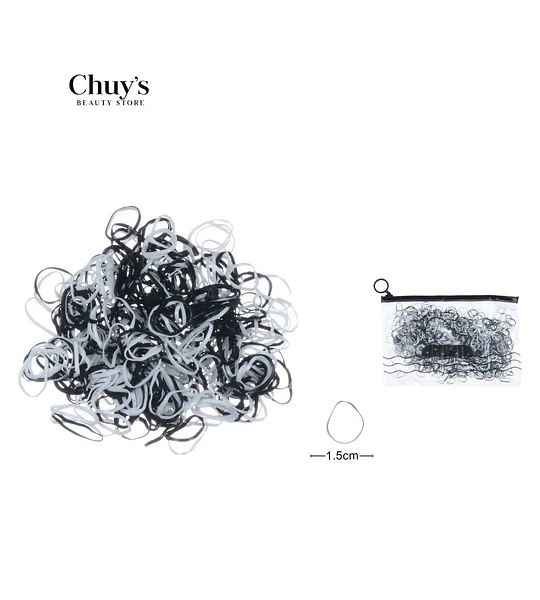 Elásticos para cabello 1500 Pcs