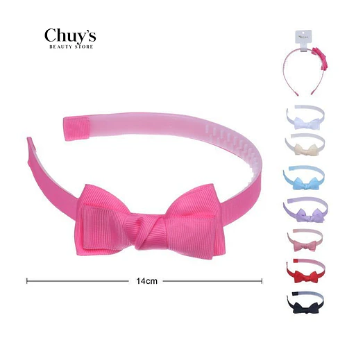 Cintillo con lazo rosa - Chuys Beautys | Chuy's Beautys