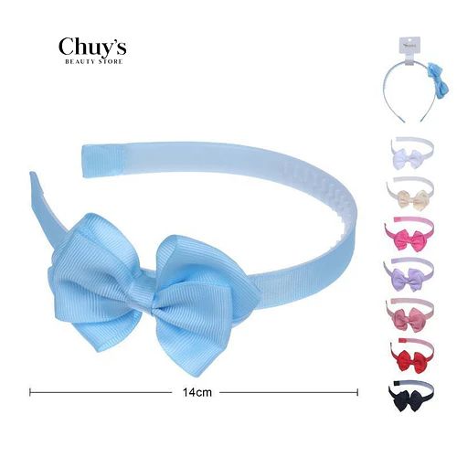 Cintillo con Lazo Azul - Chuys Beautys | Chuy's Beautys