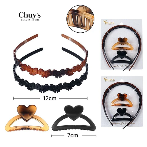 Set Cintillos y Ganchetas - Chuys Beautys | Chuy's Beautys