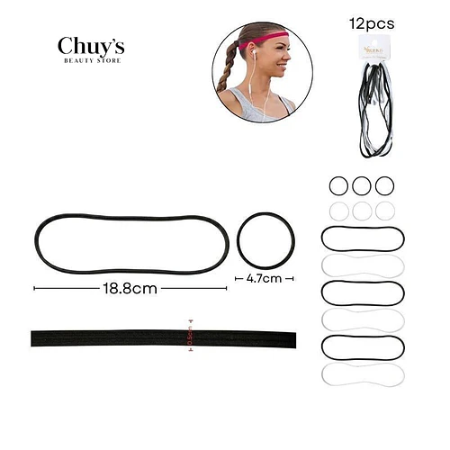 Set de Colet/Cintilos Elástico - Chuys Beautys | Chuy's Beautys