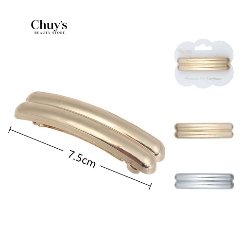 Traba con diseño dorado 7.5 cm - Chuys Beautys | Chuy's Beautys