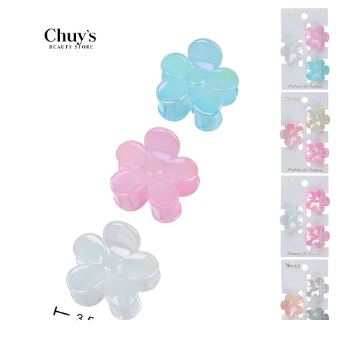 Set 3 Mini Ganchetas - Chuys Beautys | Chuy's Beautys
