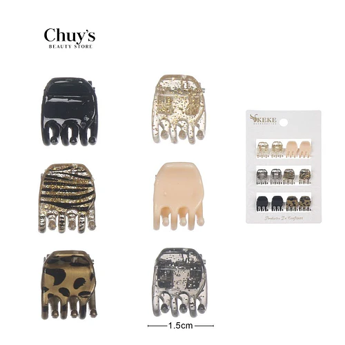 Mini Pinches 12 Pcs 1.5cm - Chuys Beautys | Chuy's Beautys