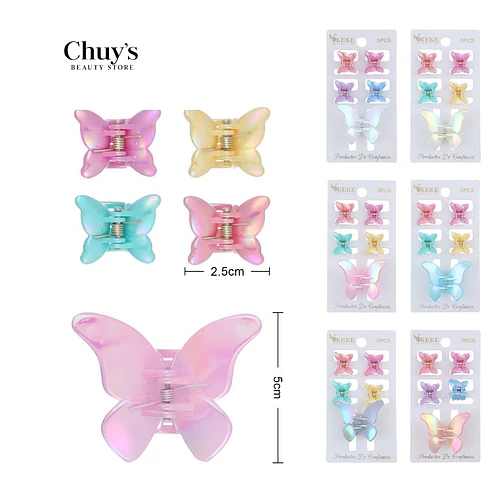 Gancheras Hawaianas Mariposa - Chuys Beautys | Chuy's Beautys