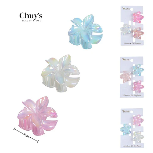 Ganchos de Flores Hawaianas - Chuys Beautys | Chuy's Beautys