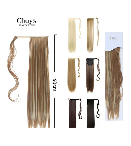 Extensiones de cabello clip 60 cm