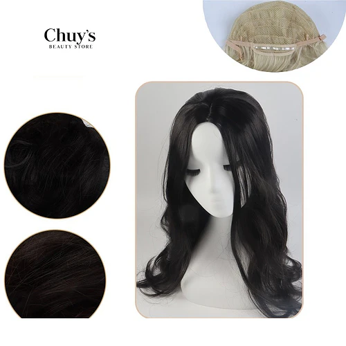 Peluca Castaño Ondulada - Chuys Beautys | Chuy's Beautys