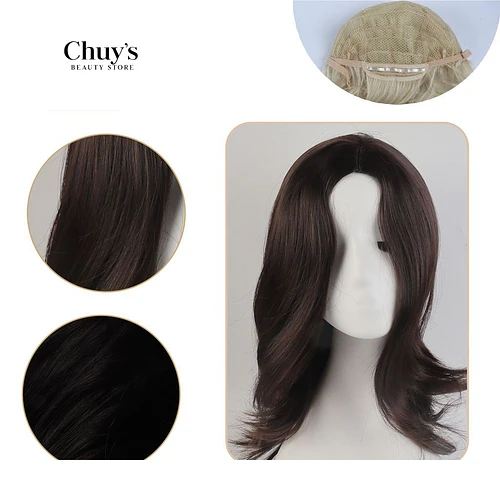 Peluca corta de cabello sintético - Chuys Beautys | Chuy's Beautys