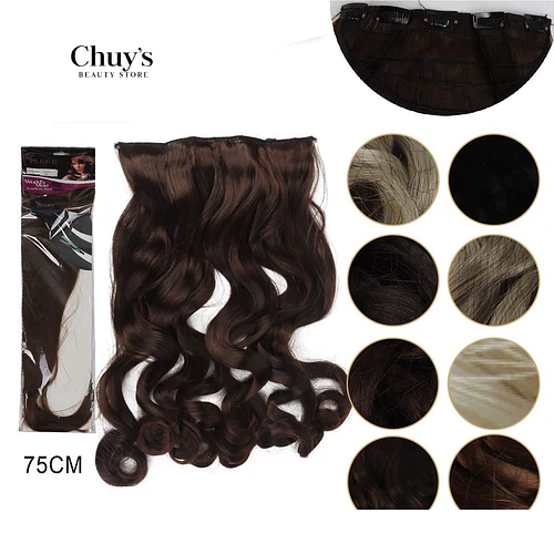 Extensiones de cabello rizado 75 cm - Chuys Beautys | Chuy's Beautys