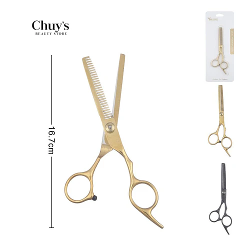 Tijeras para Cabello Acero Inoxidable 16,7cm - Chuys Beautys | Chuy's Beautys