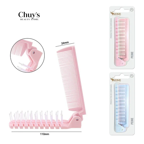 Peine Portátil Plegable - Chuys Beautys | Chuy's Beautys