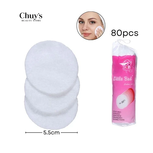 Algodón Desmaquillante 80 Pcs - Chuys Beautys | Chuy's Beautys