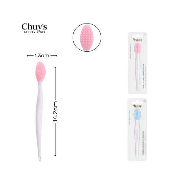 Brocha en goma exfoliante