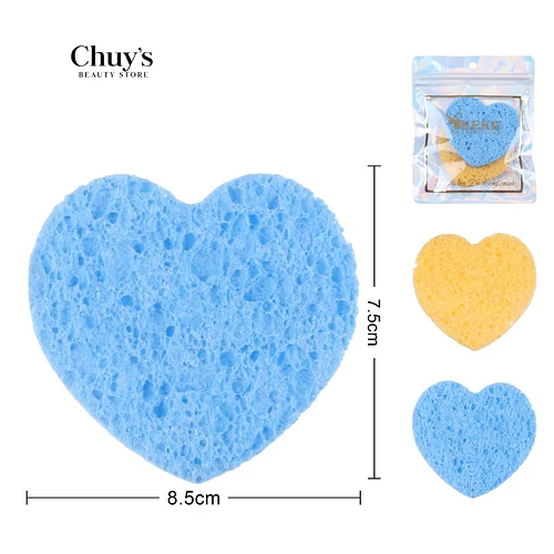 Esponjas Exfoliante Corazón - Chuys Beautys | Chuy's Beautys