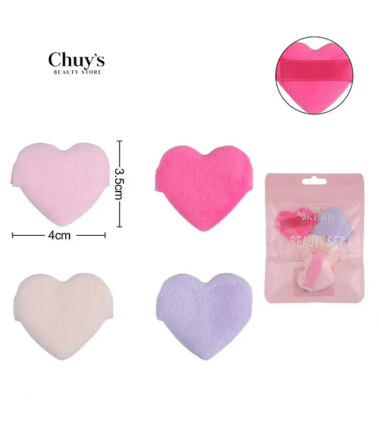 Esponja de Maquillaje Corazón