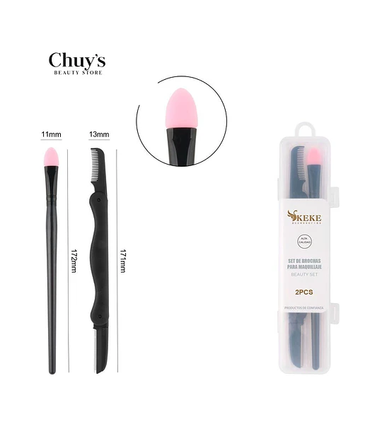 Brocha y Peineta para Cejas