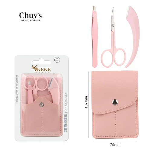 Set para cejas acero inoxidable 5 piezas - Chuys Beautys | Chuy's Beautys