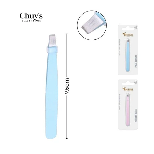 Pinzas para Cejas Acero Inoxidable 95*9 mm - Chuys Beautys | Chuy's Beautys