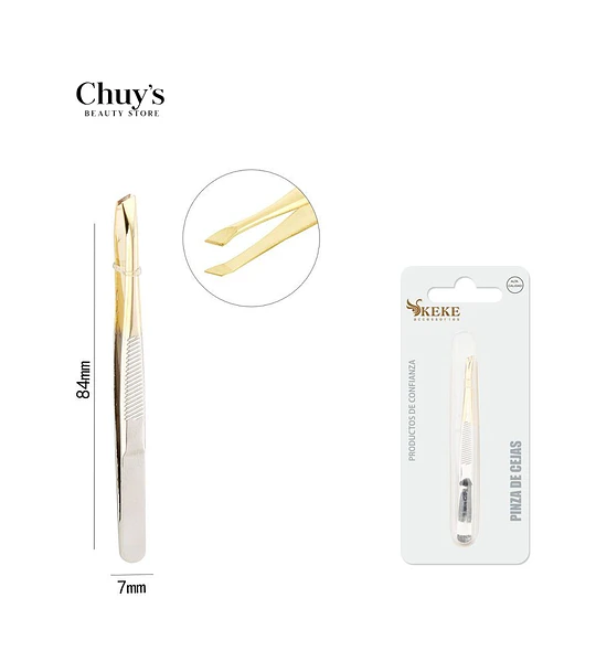 Pinzas de Cejas Acero Inoxidable 84*1,2 mm