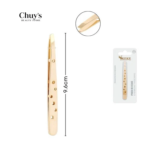 Pinzas para cejas doradas - Chuys Beautys | Chuy's Beautys