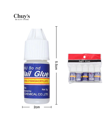 Pegamento de Uñas 3g 5pcs - Chuys Beautys | Chuy's Beautys Store